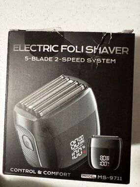 Electric Foil Shaver for Men, 5-Blade Rechargeable Razor with Magnetic Blade Gua